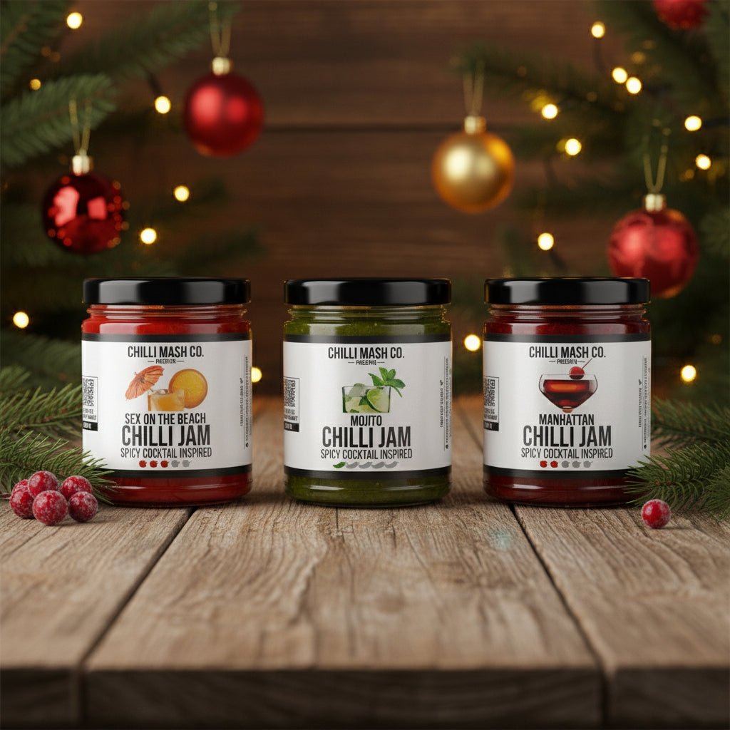 Festive Cocktail Inspired Boozy Trio | 3x 190g | Chilli Mash Co. | Gift Boxed - Chilli Mash Co.