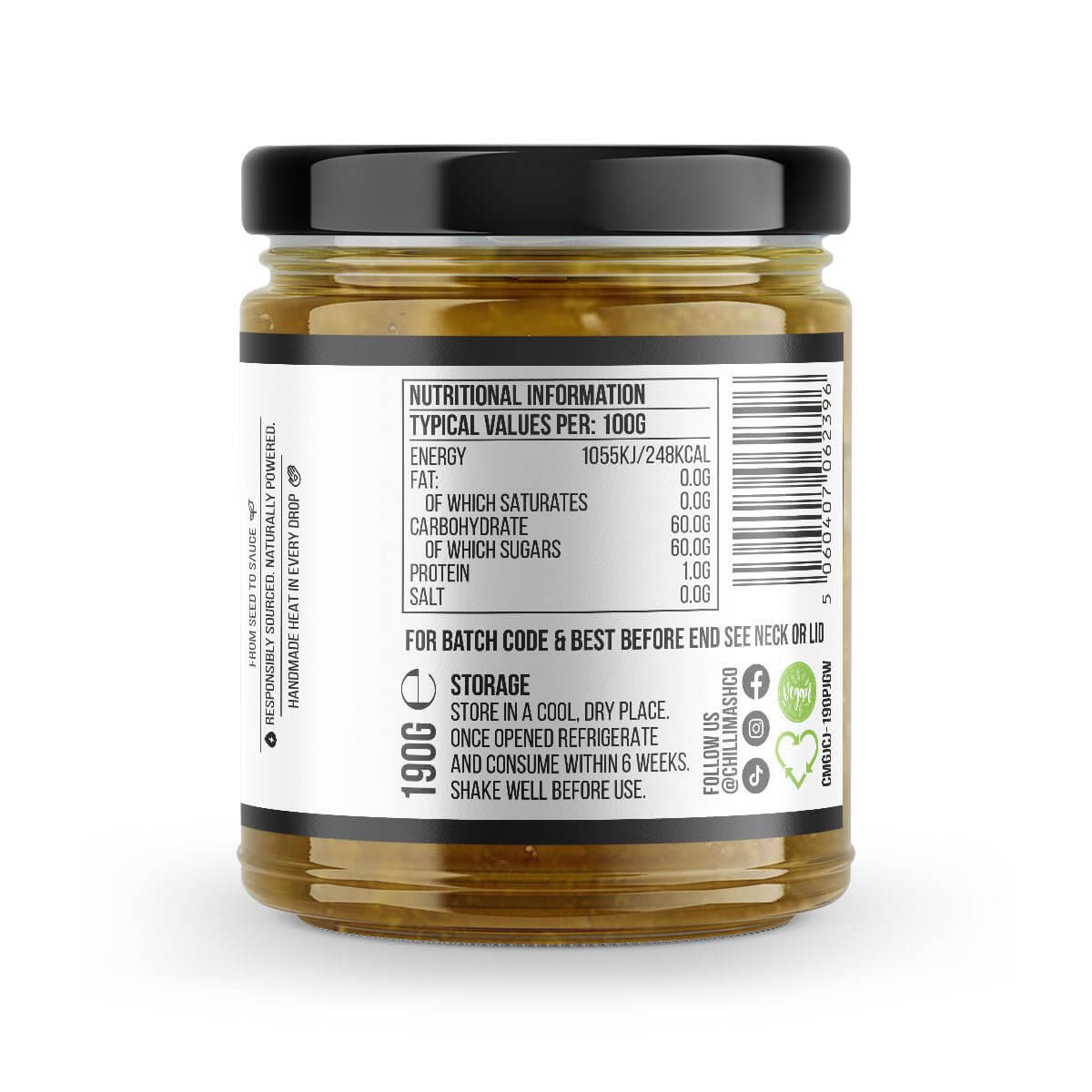 Jalapeño Chilli Jam | 190g | Chilli Mash Co. - Chilli Mash Co.