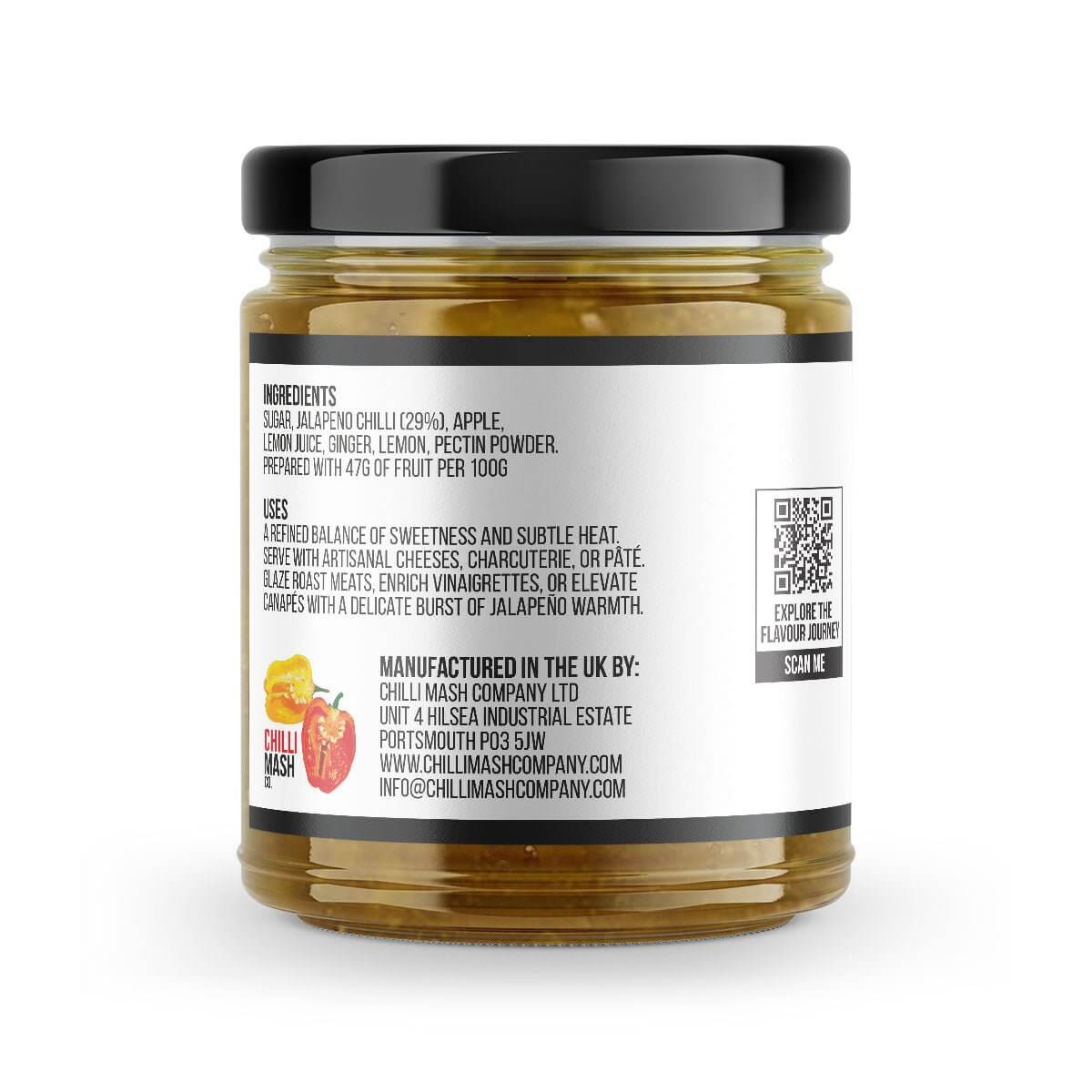 Jalapeño Chilli Jam | 190g | Chilli Mash Co. - Chilli Mash Co.