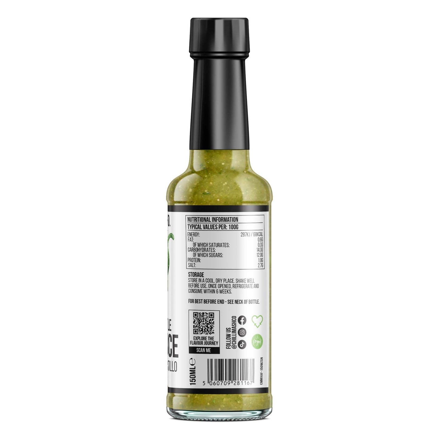 Mexican Style Hot Sauce | 150ml | Chilli Mash Company | Classic Condiment - Chilli Mash Co.