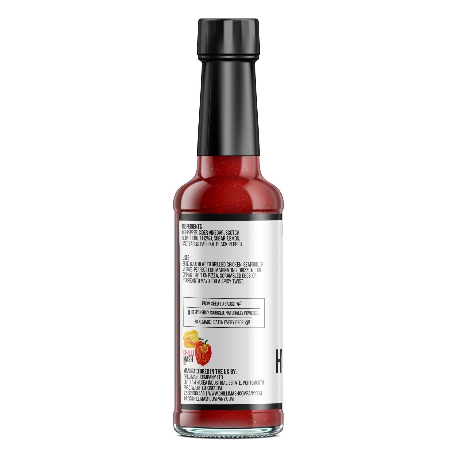 Piri Piri Style Hot Sauce | 150ml | Chilli Mash Co. | Scotch Bonnet - Chilli Mash Co.