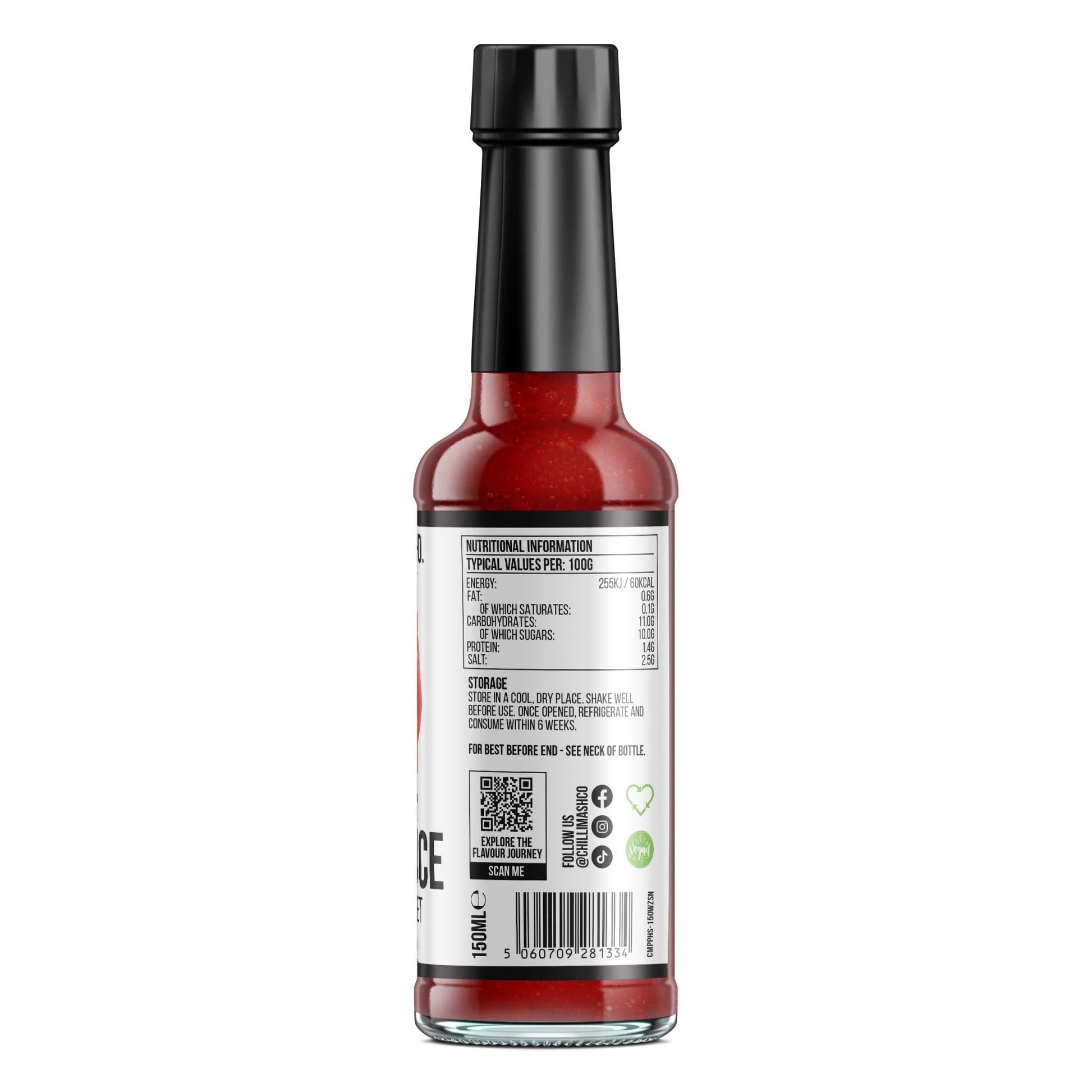 Piri Piri Style Hot Sauce | 150ml | Chilli Mash Co. | Scotch Bonnet - Chilli Mash Co.