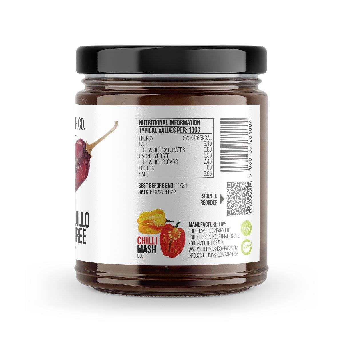Pure Guajillo Puree | 300g | Chilli Mash Company - Chilli Mash Co.