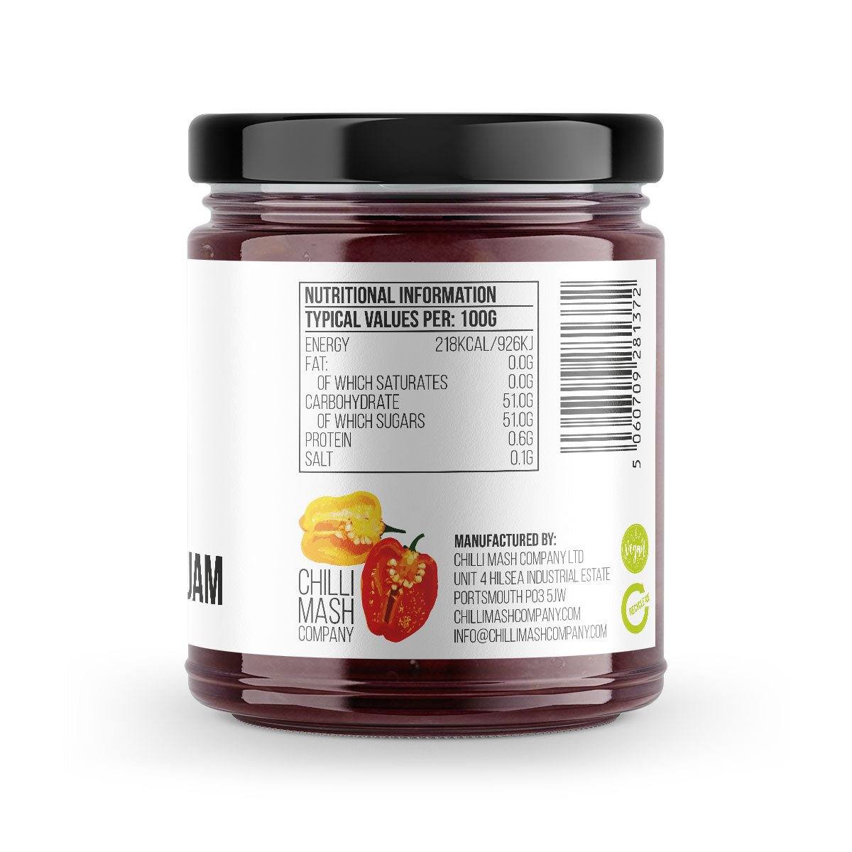 Raspberry Chilli Jam | 190g | Chilli Mash Company | Reaper Edition - Chilli Mash Co.