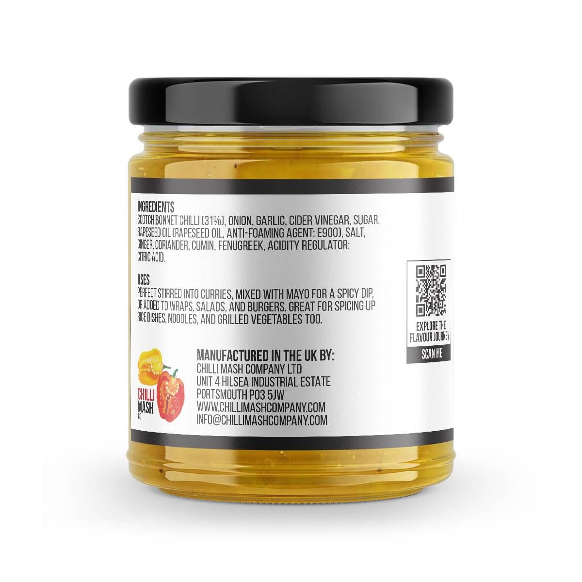 Close-up of Scotch Bonnet Chilli Pickle by Chilli Mash Co. – Bold Spice & Endless Flavour