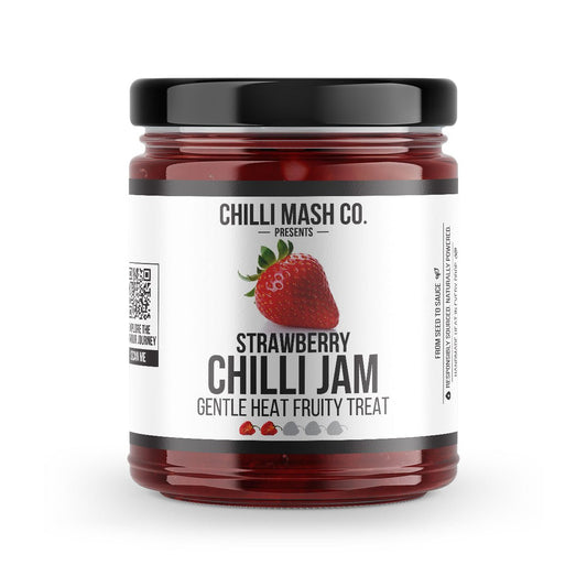 Strawberry Chilli Jam | 190g | Chilli Mash Co. | Gentle Heat, Fruity Treat - Chilli Mash Co.