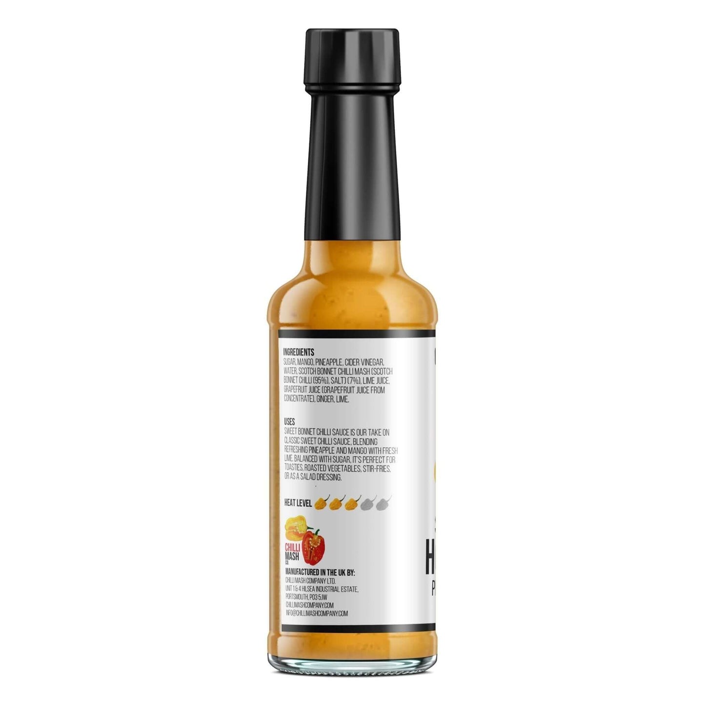 Close-up of Sweet Bonnet Hot Sauce by Chilli Mash Co. – Bold Spice & Endless Flavour