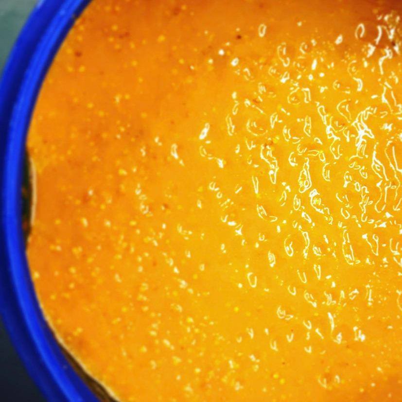 Close-up of Yellow Habanero Fermented Chilli Mash by Chilli Mash Co. – Bold Spice & Endless Flavour