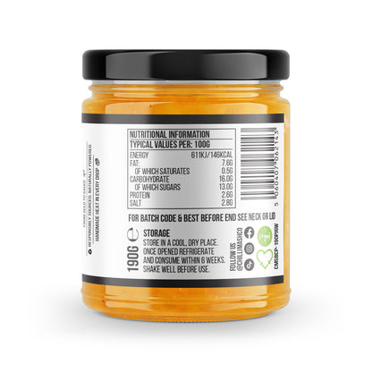 Jar of Scotch Bonnet Chilli Pickle from Chilli Mash Co. on a white background