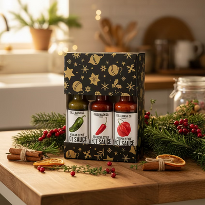 Hot Sauce Lovers Trio | 3x 150ml | Chilli Mash Company | Gift Boxed - Chilli Mash Co.