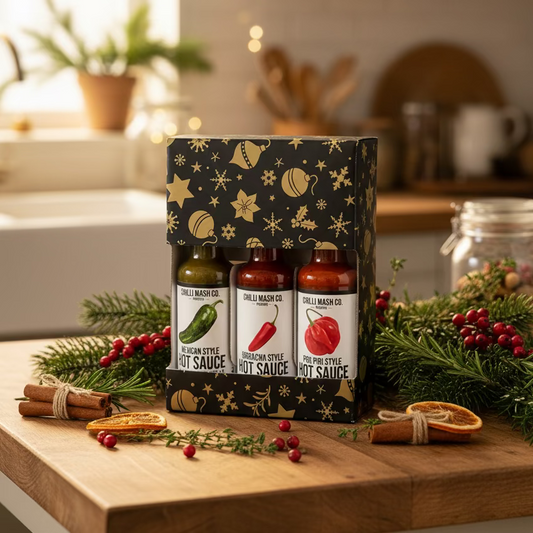 Hot Sauce Lovers Trio | 3x 150ml | Chilli Mash Company | Gift Boxed - Chilli Mash Co.