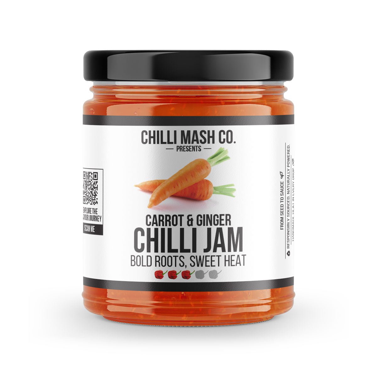 Carrot & Ginger Chilli Jam | 190g | Chilli Mash Company | Persian Inspired - Chilli Mash Co.