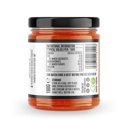 Carrot & Ginger Chilli Jam | 190g | Chilli Mash Company | Persian Inspired - Chilli Mash Co.