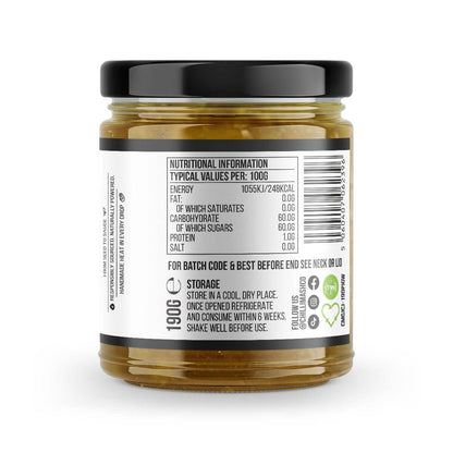 Back label of Jalapeño Chilli Jam by Chilli Mash Co. – Bold Spice & Endless Flavour
