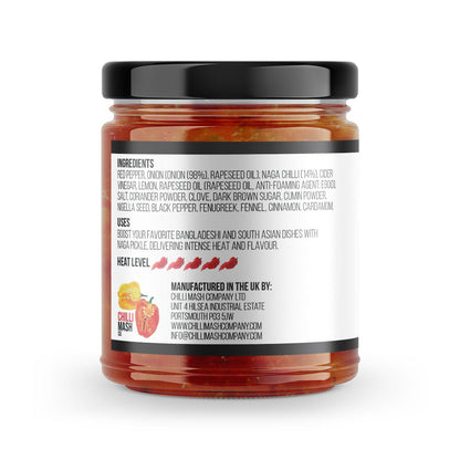 Naga Chilli Pickle | 190ml | Chilli Mash Co. - Chilli Mash Co.