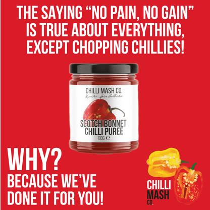 Scotch Bonnet Chilli Puree | Chilli Mash Company | 190ml - Chilli Mash Co.