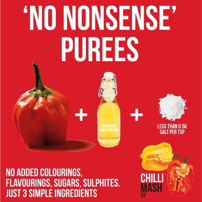 Scotch Bonnet Chilli Puree | Chilli Mash Company | 190ml - Chilli Mash Co.