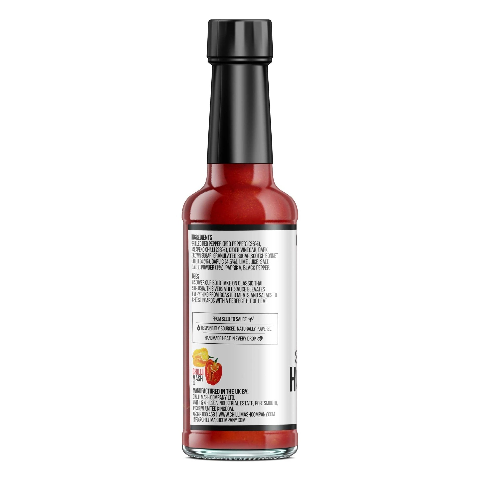 Sriracha Style Hot Sauce | 150ml | Chilli Mash Company | Chilli & Garlic - Chilli Mash Co.