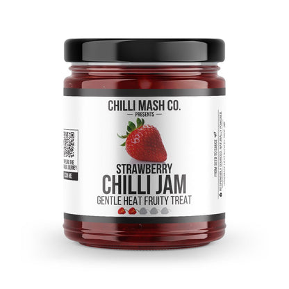 Strawberry Chilli Jam | 190g | Chilli Mash Co. | Gentle Heat, Fruity Treat - Chilli Mash Co.