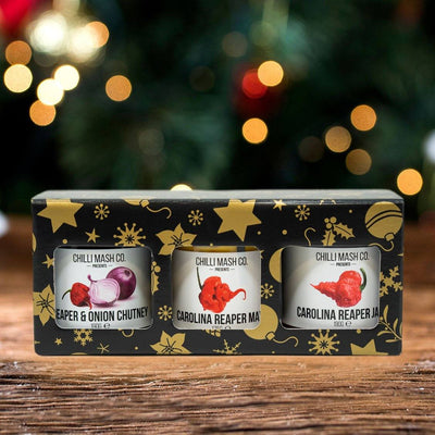 The Reaper Trio - 3x 190g Carolina Reaper Chilli Infusions | Chilli Mash Company - Chilli Mash Co.