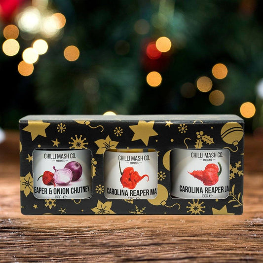 The Reaper Trio - 3x 190g Carolina Reaper Chilli Infusions | Chilli Mash Company - Chilli Mash Co.