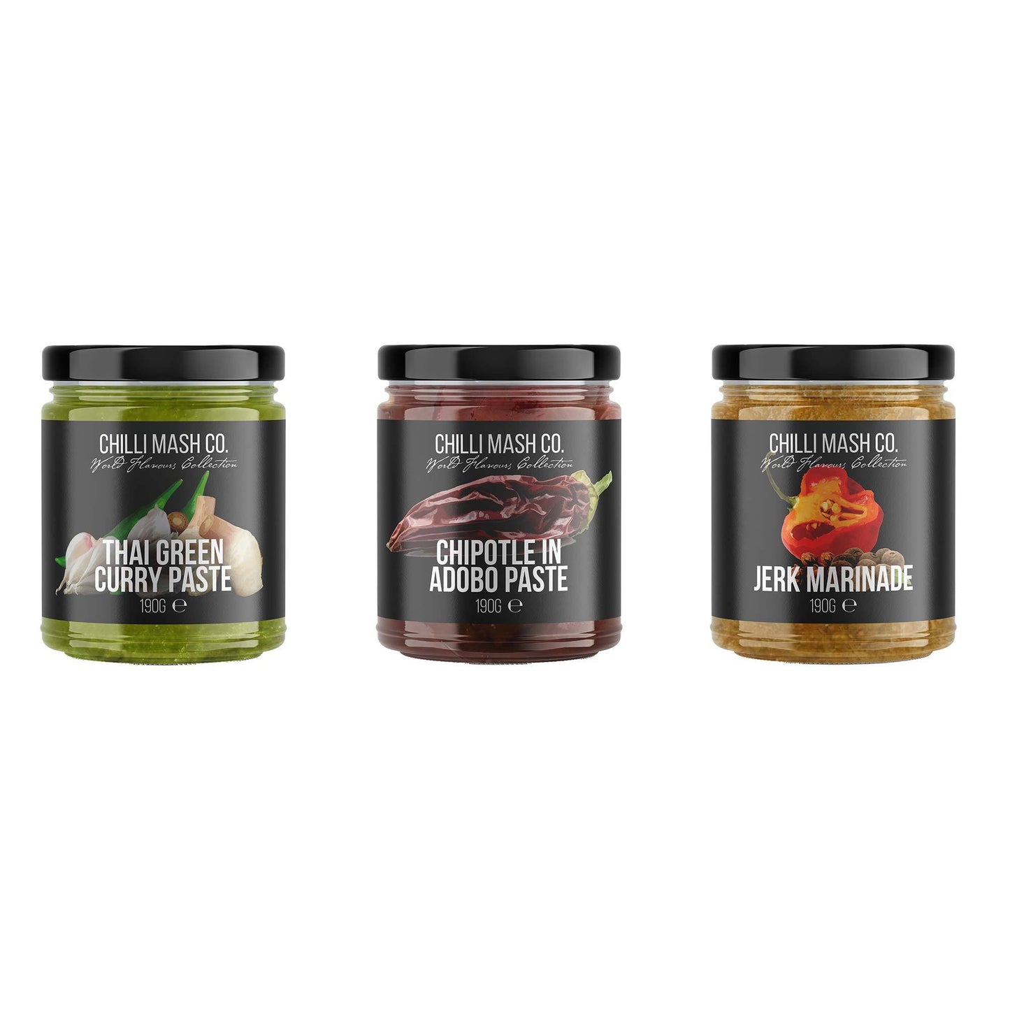 World Flavours Gift Set for Cooks | 3x 190g | Chilli Mash Co | Elevate Their Cuisine - Chilli Mash Co.