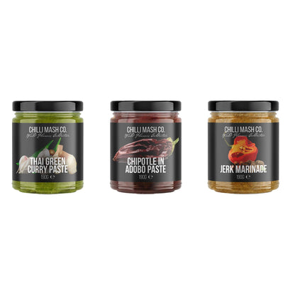 World Flavours Gift Set for Cooks | 3x 190g | Chilli Mash Co | Elevate Their Cuisine - Chilli Mash Co.