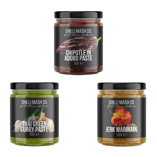 World Flavours Gift Set for Cooks | 3x 190g | Chilli Mash Co | Elevate Their Cuisine - Chilli Mash Co.