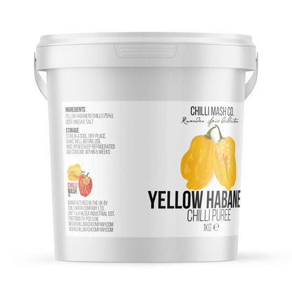 Yellow Habanero Chilli Puree | 1kg | Chilli Mash Company - Chilli Mash Co.